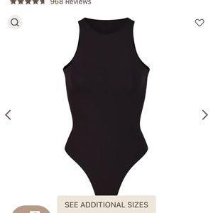 skims high neck bodysuit
